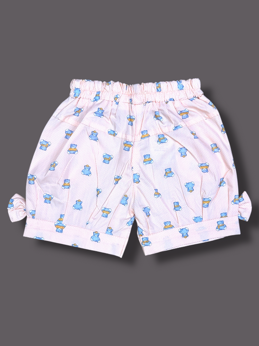 Bow Cotton Shorts